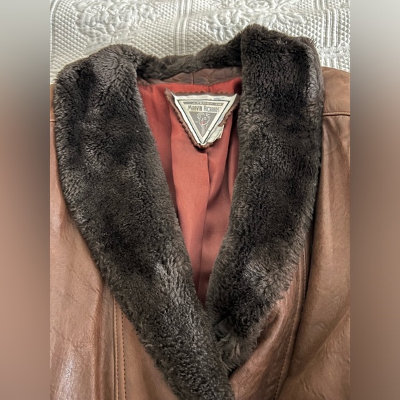 VINTAGE J Percy for Marvin Richards 100% Leather Jacket - Picture 3 of 8